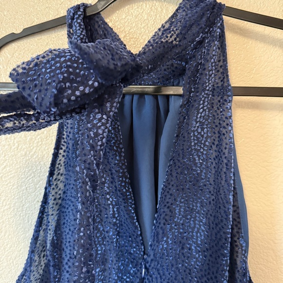 Anthropologie Elevenses Sz 14 Elegant Navy Jumpsuit - Picture 6 of 10